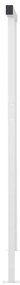Toldo retrátil automático com postes 6x3,5 m cor creme