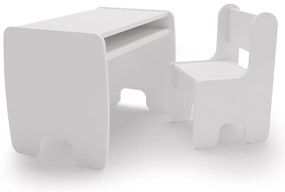 Conjunto de mesa e cadeira para crianças - Branco