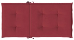 Almofadões lombares cadeiras jardim 4pcs oxford vermelho tinto