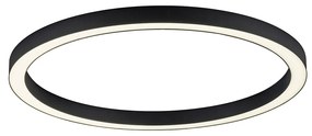 Candeeiro de teto Cinza Escuro com LED e controlo remoto - Mick Design