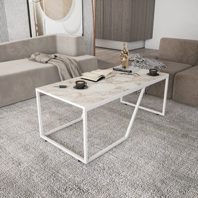 Mesa de Centro Wendy – Branco – 120x60x48 cm
