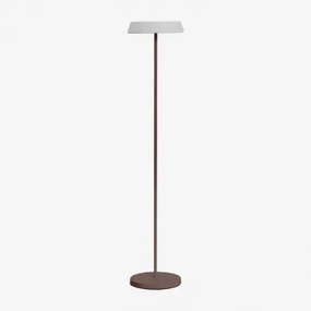 Luminária De Chão Solar Led Sem Fio Para Exterior Ulenia Castanho Fumado - Sklum