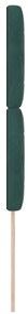 Cabeceira vidaXL Botão de Cristal de Veludo Verde Escura 100 cm, Cabec