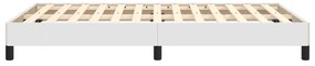 Estrutura de cama 120x200 cm couro artificial branco