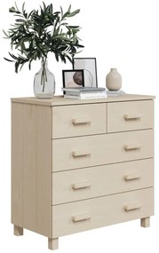 Aparador HAMAR 79x40x80 cm pinho maciço castanho-mel