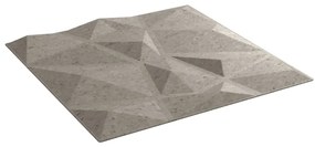 Painéis de parede 48pcs 50x50cm 12m² XPS diamante cinza-cimento