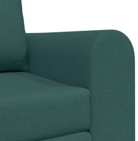 Sofá-Camas 2 em 1 Verde Escuro 148x71x83 cm Tecido