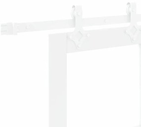 Conjunto de Porta Deslizante com Hardware vidaXL Branco 78x211 cm Made