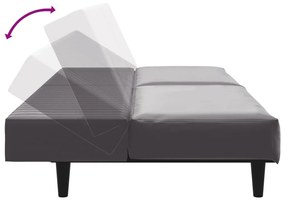 2 pcs conjunto de sofás couro artificial cinzento