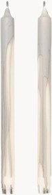 Velas de jantar com aspeto de gotejamento Dryp, conjunto de 2