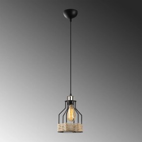 Candeeiro Fiko – Preto – 17 cm de Diâmetro, Altura Ajustável até 127 c