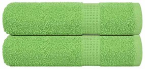 vidaXL Toalhas banho FROGN 2pcs 70x140cm 360 g/m² verde maça
