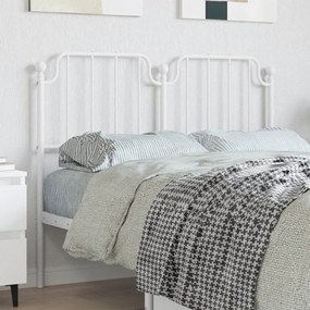 Cabeceira de cama 120 cm metal branco