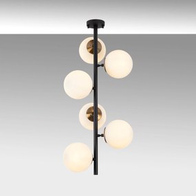 Candeeiro de Teto Fazli – Preto, Antigo e Creme – 40 x 40 x 83 cm
