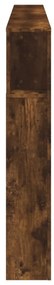 Cabeceira c/ LEDs 220x18,5x103,5 cm carvalho fumado