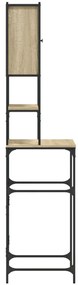 Armário sanita/máquina de lavar 68x48,5x194 cm carvalho sonoma