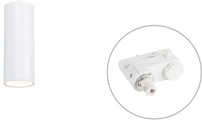 Design hanglamp wit incl. rail adapter 3-fase - 3-Phase Tubo Moderno