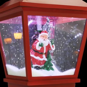 Candeeiro pedestal natalício com Pai Natal 64 cm LED