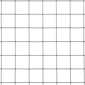 Cerca arame galinheiro 10x0,5m aço c/ revestimento PVC cinzento