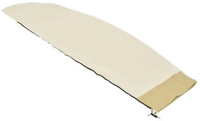 Outsunny Capa Protetora de Chapéu de Sol Ø56x220 cm Capa para Chapéu de Sol Resistente para Jardim com  Zíper Tecido Oxford Bege