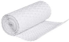 Telas de varanda 5 pcs 255x19 cm vime PE branco