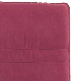 Cadeiras de jantar 4 pcs veludo vermelho tinto