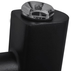 Aquecedor toalhas casa de banho curvo 480 x 480 mm preto