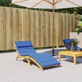 vidaXL Almofadão p/ espreguiçadeira 180x60x4cm tecido oxford azul real