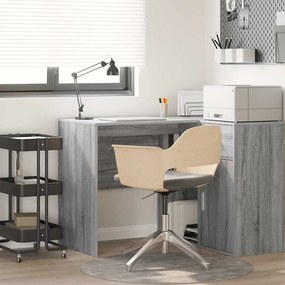 vidaXL Secretária Cinza Sonoma 102 x 50 x 75 cm Madeira processada