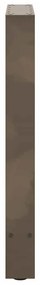 Pés para mesa de jantar em aço natural, 2 peças, 60x(72-73) cm, aço