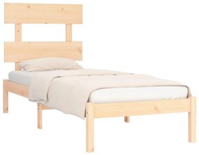 Estrutura de cama 90x200 cm madeira maciça