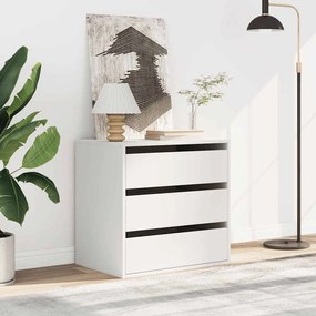 Cómoda com 3 Gavetas - 60x41x58 cm - derivados de madeira - branco