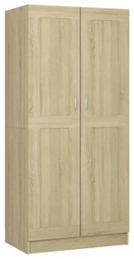 Roupeiro 82,5x51,5x180 cm contraplacado carvalho sonoma