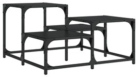 Mesa de centro 68x68x40 cm derivados de madeira preto