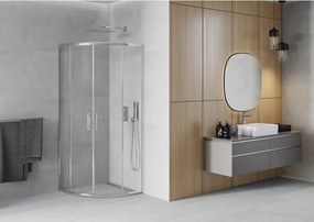Mexen Rio cabine de duche semicircular 70 x 70 cm, transparente, cromada - 863-070-070-01-00