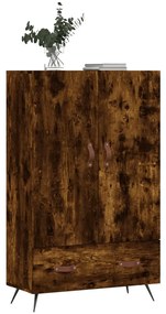 Armário alto derivados de madeira 69,5x31x115cm carvalho fumado