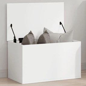 vidaXL Caixa de arrumação 60x35x35 cm derivados de madeira branco