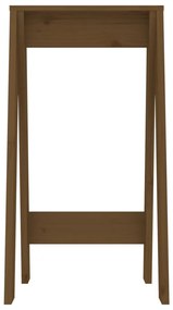 Bancos 2 pcs 40x40x75 cm pinho maciço castanho-mel