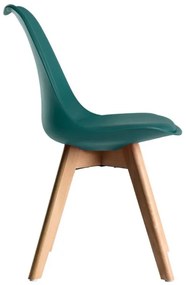 Conjunto Secretária Dek e Cadeira Synk Basic - Verde-azulado