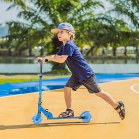 HOMCOM Trotinete para Crianças Dobrável Trotinete Infantil com Luzes e