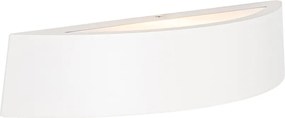 Candeeiro de parede exterior moderno branco IP44 - Caz
