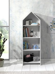 Conjunto 2 armarios Guarda Roupa infantil + estante infantil coleção CASAMI Cinza e Branco