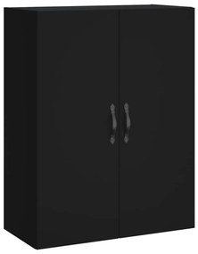 Armário alto 69,5x34x180 cm derivados de madeira preto