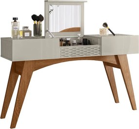 Toucador BELLA – 136x37,8x82 cm (117,4 cm com tampo aberto) – MDP Matt