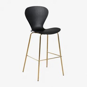 Em Um Banco Alto. ↑75 Cm & Dourado & Polipropileno Preto & Polipropileno - Sklum