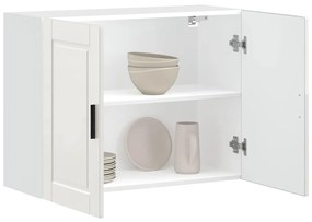 vidaXL Armário de parede de cozinha Porto branco brilhante