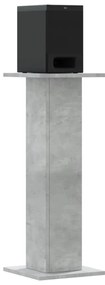 Suportes de colunas 2 pcs derivados de madeira cinzento cimento