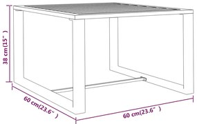 8 pcs conjunto lounge jardim com almofadões alumínio antracite