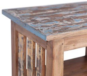 Mesa de cabeceira 41x30x50 cm madeira de mogno maciça