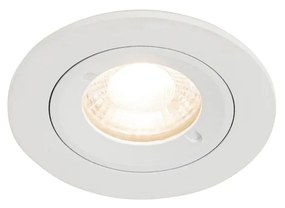 Foco embutido inteligente branco redondo IP44 incl. Wifi GU10 50mm - Xena